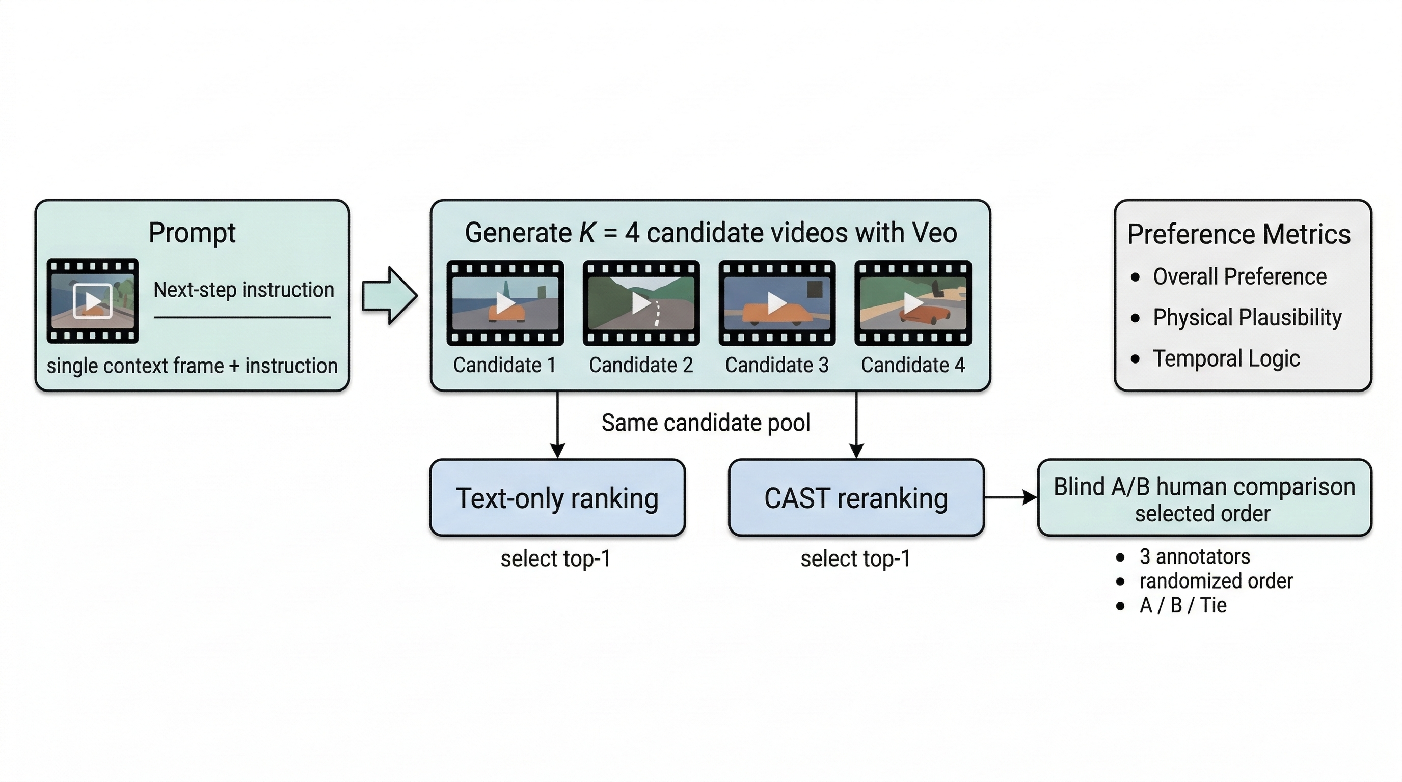 Human evaluation setup